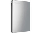 Toshiba Canvio Slim II 1TB Portable External Hard Drive, Silver (HDTD210XS3E1)