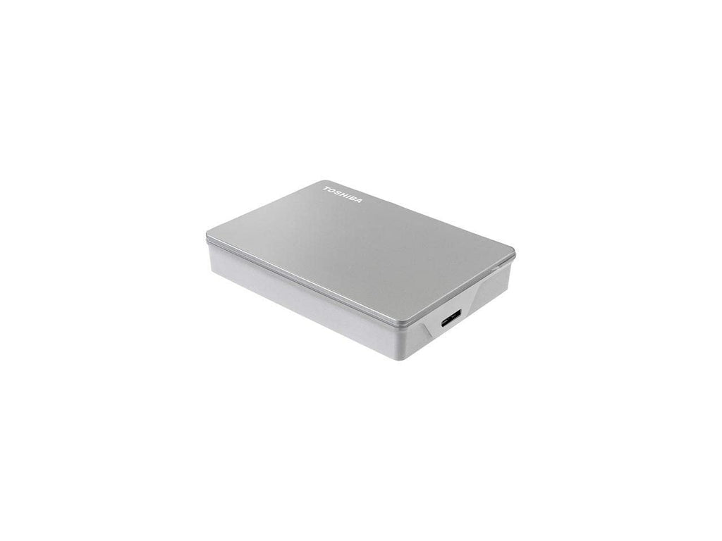 Toshiba Canvio Flex 4TB Portable External Hard Drive USB-C USB 3.0, Silver for PC, Mac, & Tablet - HDTX140XSCCA