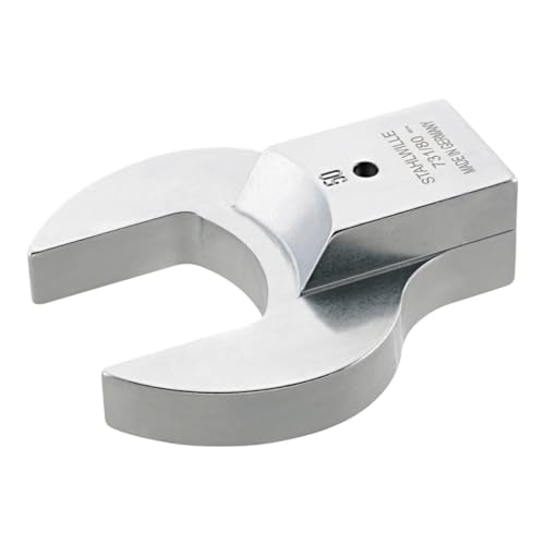 Stahlwille 58218060 60mm Open End Shell Tool for Torque Wrenches, Nickel-Plated, Chrome Finish, Secure Connection, German Craftsmanship