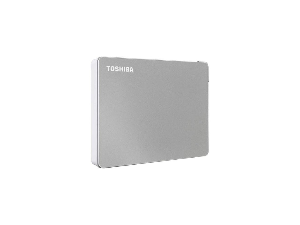 Toshiba Canvio Flex 2TB Portable External Hard Drive USB-C USB 3.0, Silver for PC, Mac, & Tablet - HDTX120XSCAA