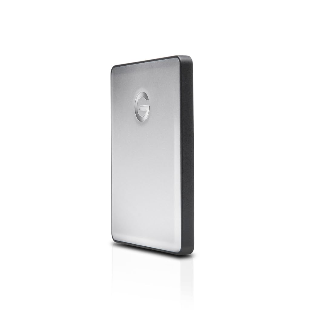 G-Technology 0G06074 4TB G-DRIVE Mobile USB 3.0 Portable External Hard Drive, Silver