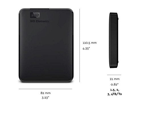 WD 3TB Elements Portable External Hard Drive - USB 3.0 - WDBU6Y0030BBK-WESN