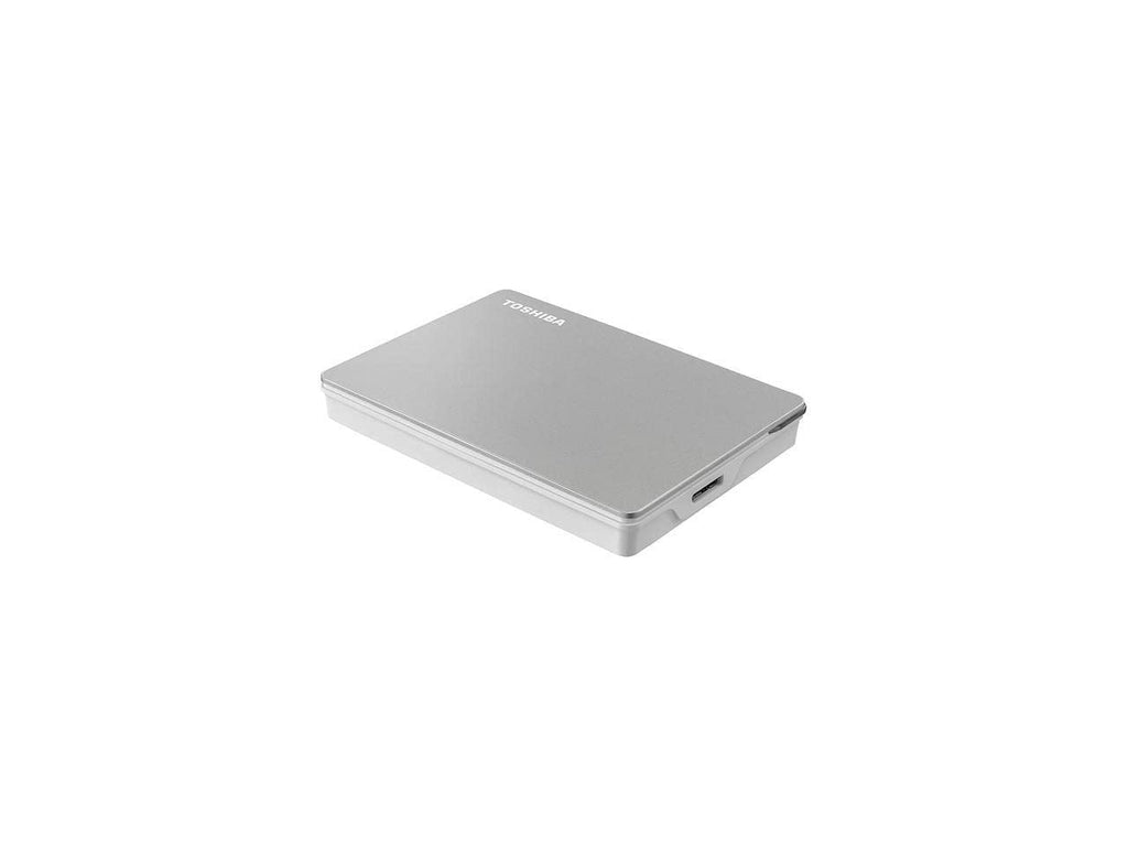 Toshiba Canvio Flex 2TB Portable External Hard Drive USB-C USB 3.0, Silver for PC, Mac, & Tablet - HDTX120XSCAA