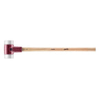 Halder Simplex Sledgehammer 80mm – Superplastic Inserts, Cast Iron Housing with Protection Sleeve, Varnished Hickory Handle, Non-Marring Heavy-Duty Sledge – 3007.081