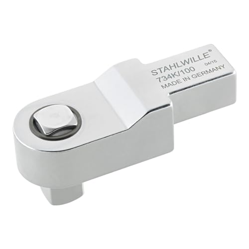 Stahlwille 58241100 3/4" Calibration Square Drive Insert Tool, 22mm x 28mm Mount, Chrome-Plated, Made in Germany