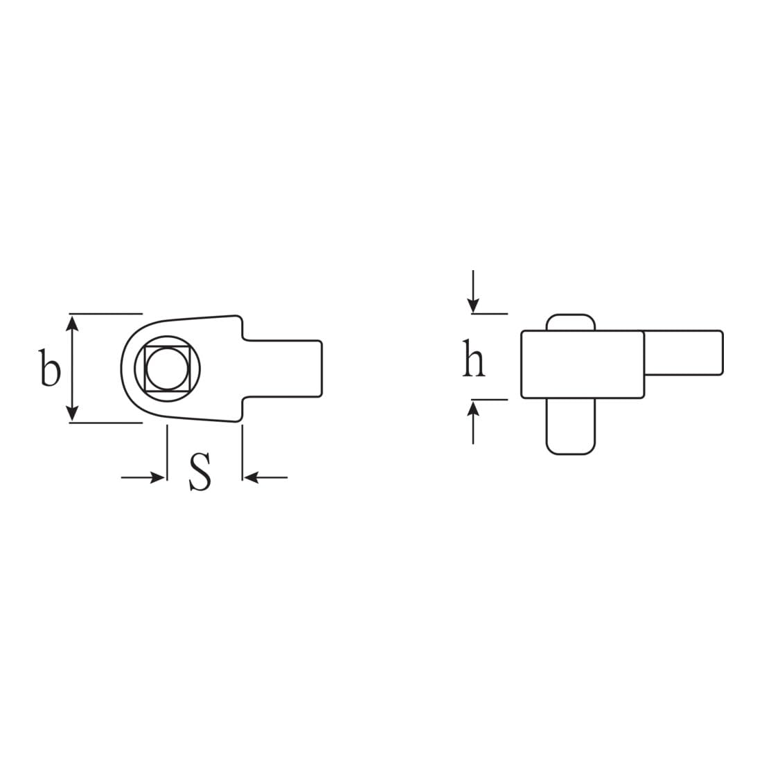 Stahlwille 58241100 3/4" Calibration Square Drive Insert Tool, 22mm x 28mm Mount, Chrome-Plated, Made in Germany