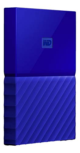 WD 1TB Blue My Passport Portable External Hard Drive - USB 3.0 - WDBYNN0010BBL-WESN