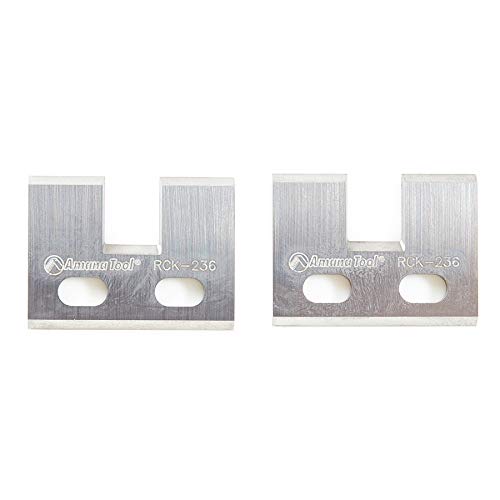 Amana Tool RCK-236 Pair of Insert Carbide Replacement Knives for Adjustable Stile and Rail Shaper Cutters Tongue and Groove Set 61218