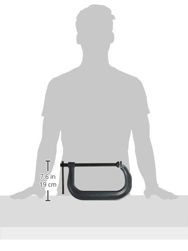 Wilton Columbian C-Clamp, 8" Opening, 4-15/16" Throat, 6900 Lbs. Clamping Force (Model H408) (Pack of 2)