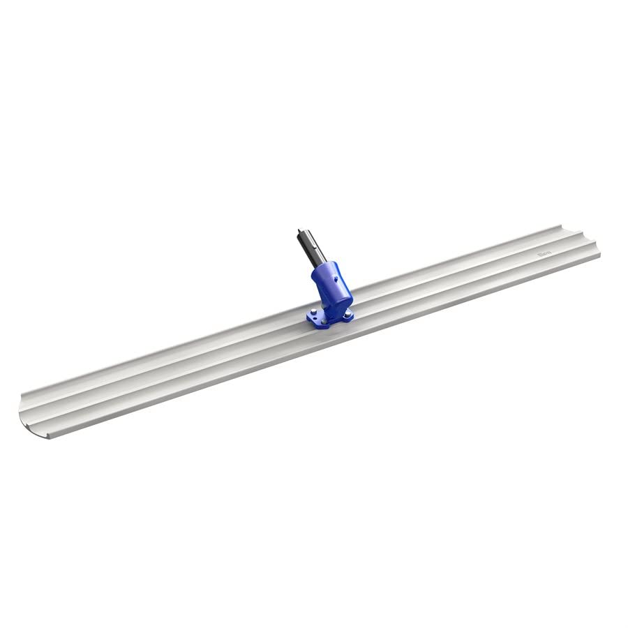 Bon Tool 82-422 Bull float - Magnesium 36-inch X 8-inch Round End - With Wormgear Bracket