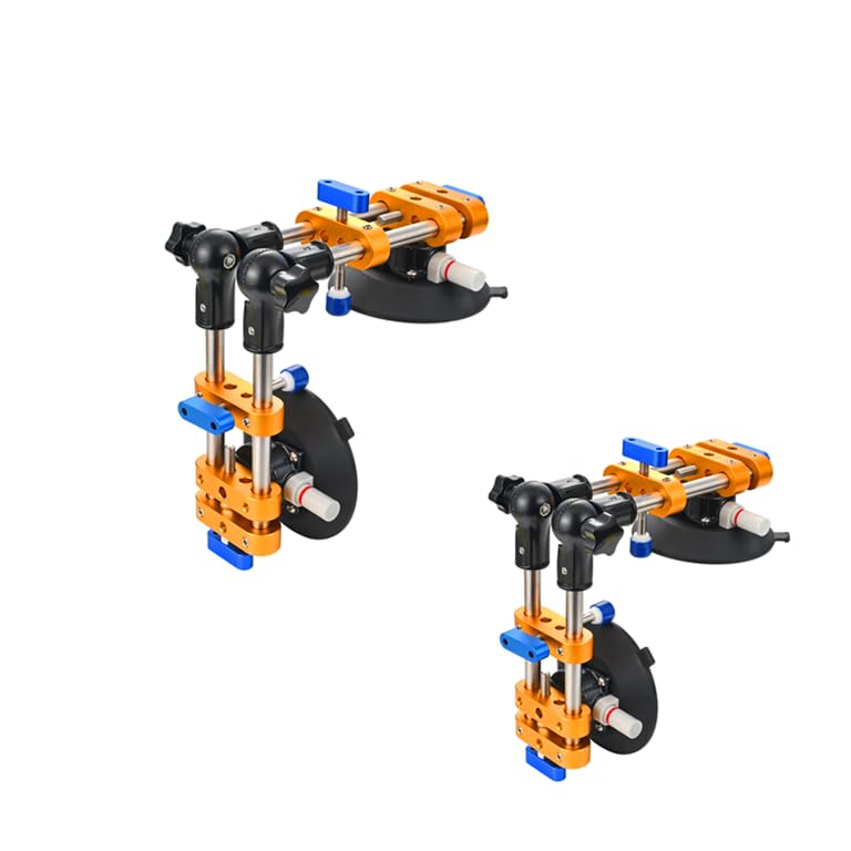Seamless seam Setter with 6" Suction Cups for Seam Joining & Leveling/Professional Countertop, granite， Stone, Marble Slab Installation. (double pole 2 PCS)