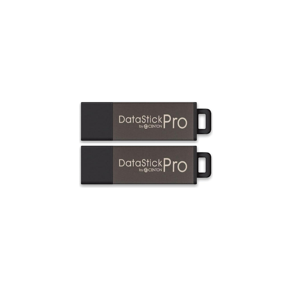 Centon Electronics DataStick Pro USB 2.0 Flash Drive, 2 GB, 50 USB Flash Drives, 50 Bulk Pack, Grey