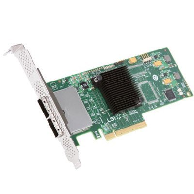 LSI LSI00188 SAS 8 External Ports SFF-8088 PCI-EXP JBOD w/ LP bracket No cable Box RoHS