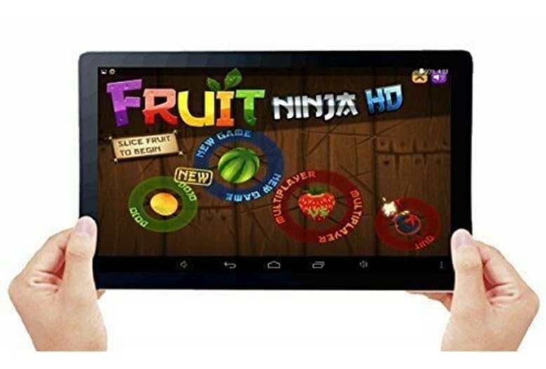 'The Care' Plus A Custom Silicone Cover - Over 100 Offline Games for Senior Citizens On A 10" Tablet with A Protective Non-Slip Cover