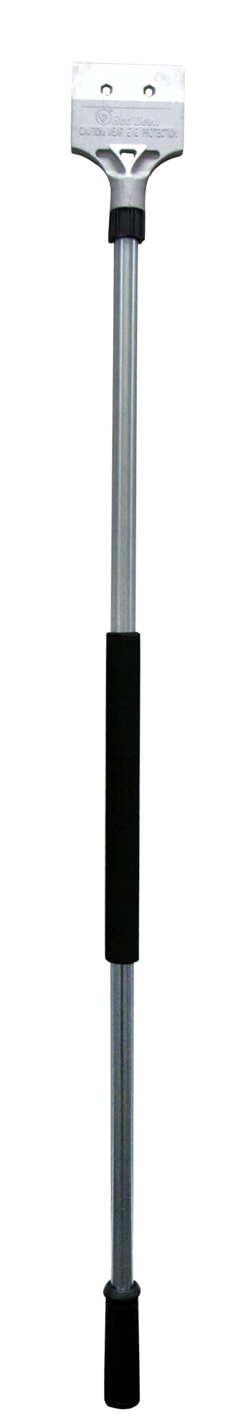 Red Devil 2108 Long Handle Heavy Duty Floor Scraper with 4-Inch Double Edge Steel Blade, Cushioned Grip Handle for Tile, Linoleum, and Carpet Removal, Pack of 4