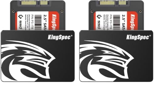 KingSpec 1TB 2.5 SSD SATA III Internal - 550MB/s Read, 520MB/s Write with 3D NAND Flash, for Laptop & Desktop PC Upgrade