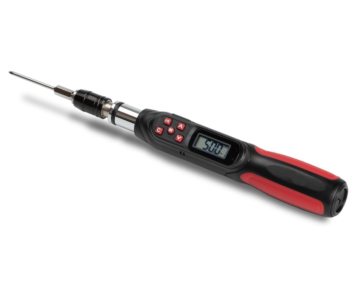 Tapha Tools 3/8 inch Flex-Head Digital Torque Wrench, 5-99.5 ft-lbs (6.8-135 N-m) Torque Range ±2% Accuracy, LED and Buzzer, Preset Memory, ISO 6789 Tested and Calibrated (DKF3N-T135BN)
