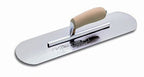 Kraft Tool CF494 Chrome No Burn Trowel with Camel Back Wood Handle, 16 x 3-Inch