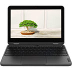 Lenovo 2024 Convertible 2-in-1 Lightweight Chromebook, 11” HD IPS Touchscreen, Intel Processor Up to 2.60GHz, 4GB Ram, 32GB SSD, Super-Fast WiFi, Chrome OS, Dale Black (Renewed)