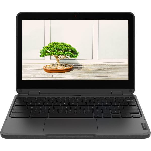 Lenovo 2024 Convertible 2-in-1 Lightweight Chromebook, 11” HD IPS Touchscreen, Intel Processor Up to 2.60GHz, 4GB Ram, 32GB SSD, Super-Fast WiFi, Chrome OS, Dale Black (Renewed)