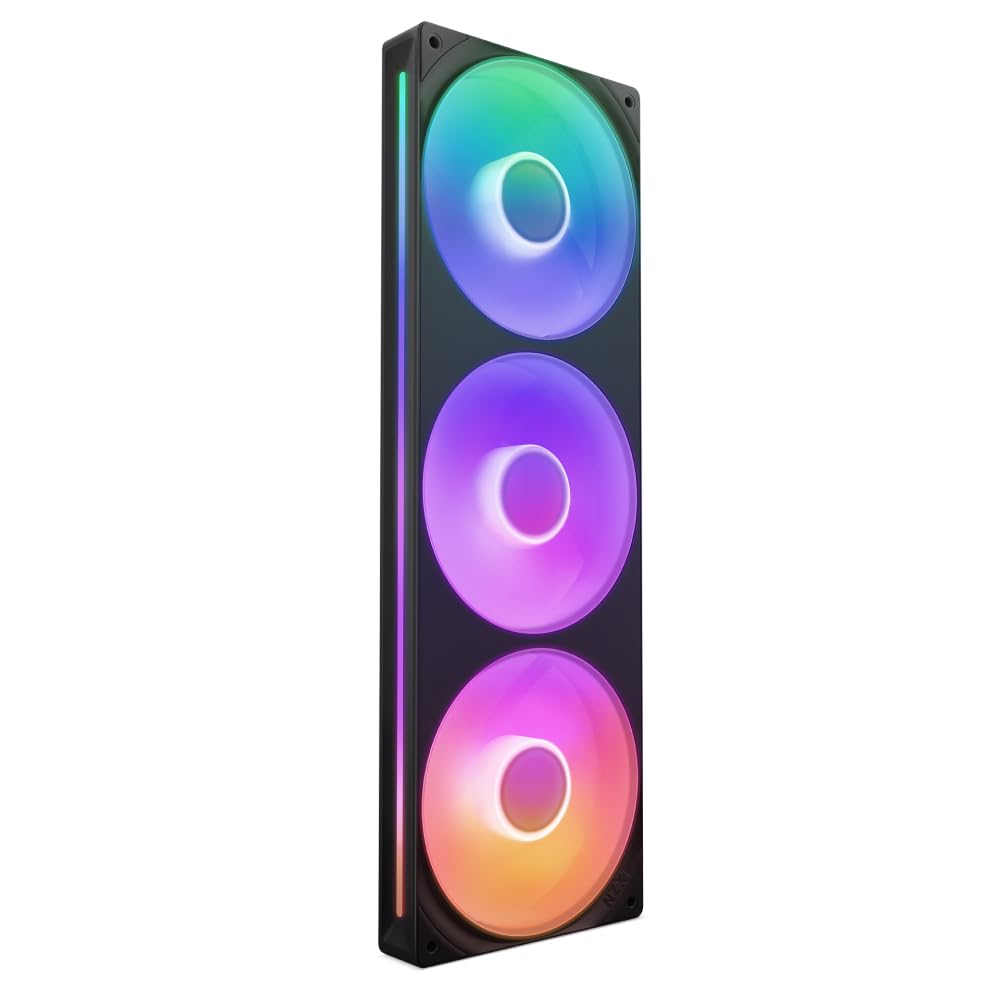 NZXT F420U Ultra - 420mm Single-Frame Multi-Zone RGB Fan - Black
