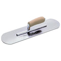 Kraft Tool CF494 Chrome No Burn Trowel with Camel Back Wood Handle, 16 x 3-Inch
