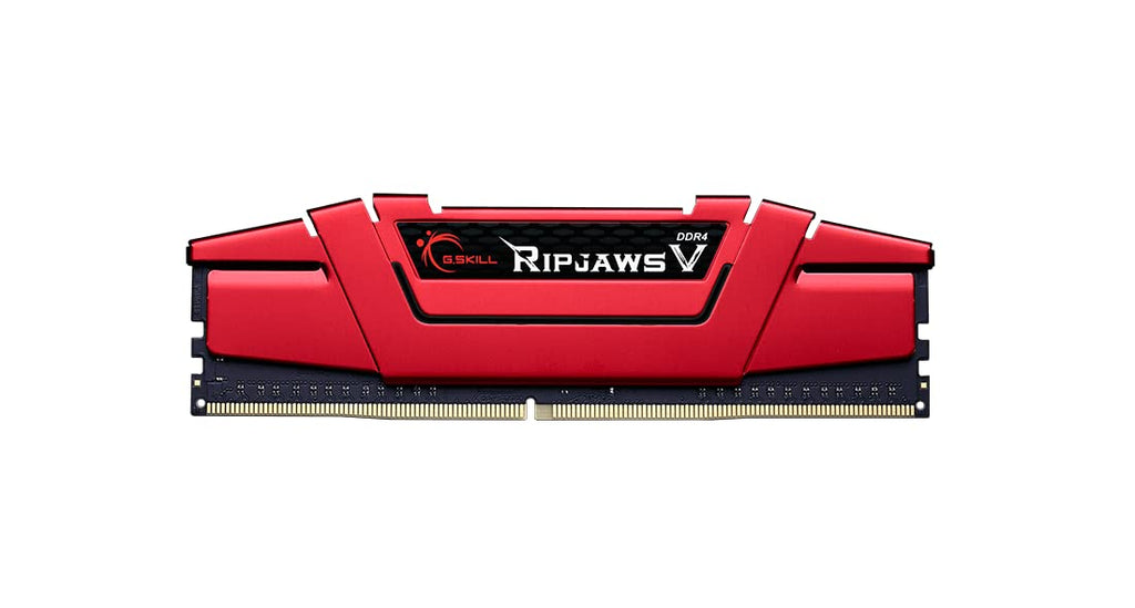 G.SKILL RipjawsV Series DDR4 RAM (XMP) 16GB (2x8GB) Up to 2666MT/s* CL15-15-15-35 1.20V Intel AMD Desktop Computer Memory U-DIMM - Red (F4-2666C15D-16GVR)