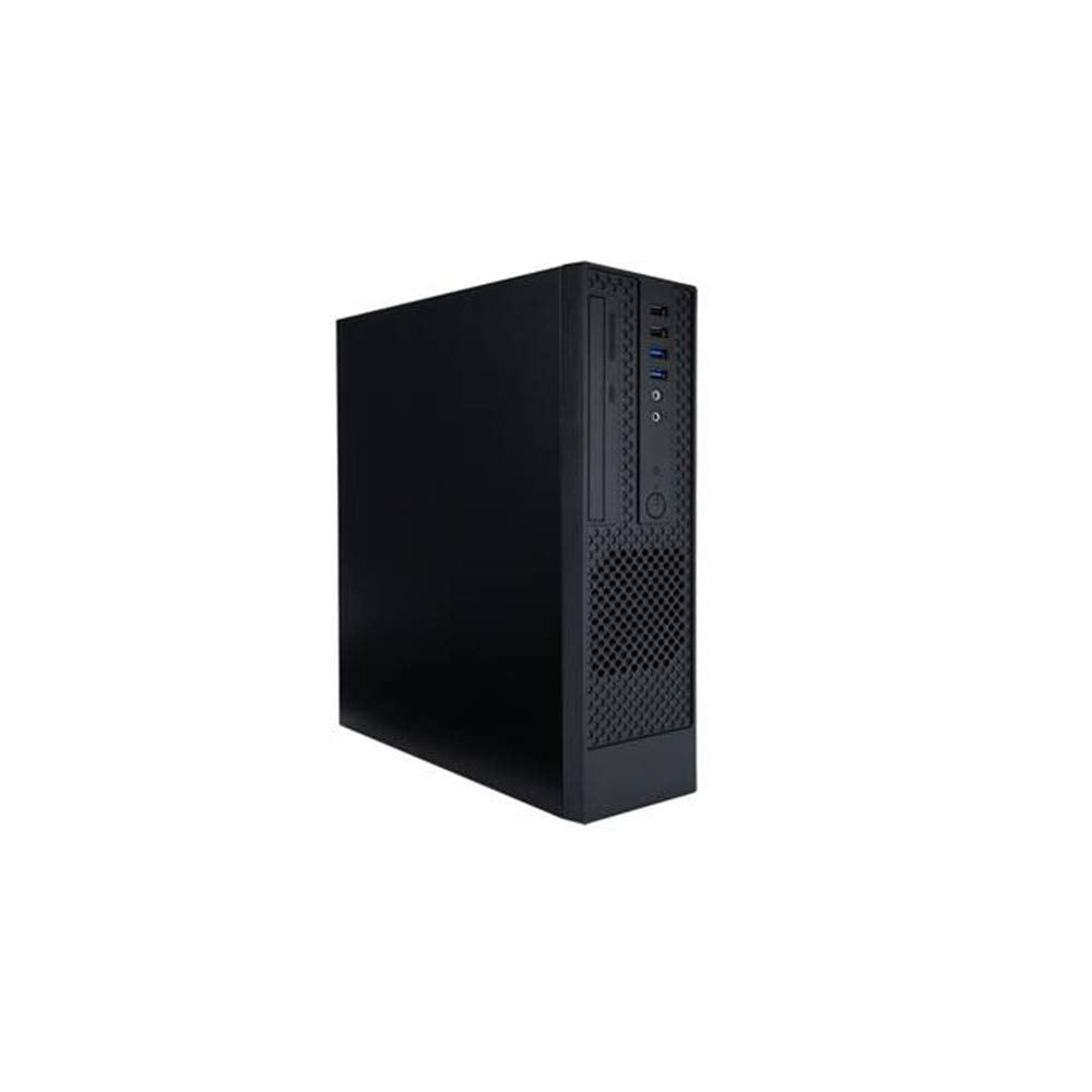 InWin BL631 Slim Micro-ATX Mini-ITX Small Form Factor Desktop PC Case with 450W TFX Power Supply Pre-Installed, 11.5L, USB 3.0 Front Ports, 4 Expansion Slots, Black