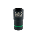 Klein Tools 66010 2-in-1 SAE Impact Socket Set, 6-Piece Tool Set with 12-Point Deep Sockets with 1/2-Inch Drive, Includes Tool Case