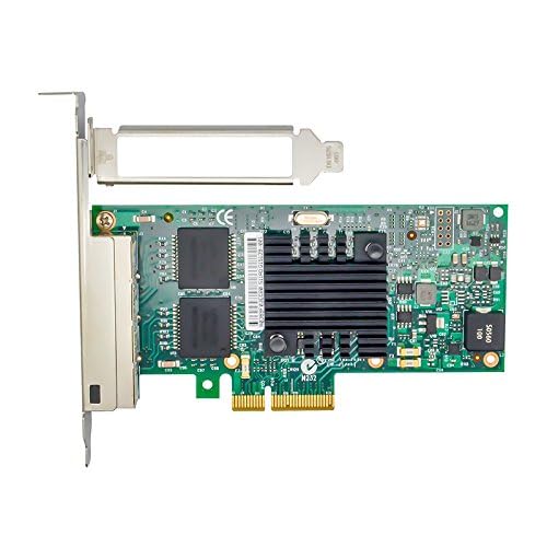 with Intel I350AM2 Chipset I350-T4 PCI-E X4 Quad RJ-45 Ethernet Network Card Adapter Controller NIC 10/100/1000Mbps