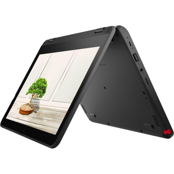 Lenovo 2024 Convertible 2-in-1 Lightweight Chromebook, 11” HD IPS Touchscreen, Intel Processor Up to 2.60GHz, 4GB Ram, 32GB SSD, Super-Fast WiFi, Chrome OS, Dale Black (Renewed)