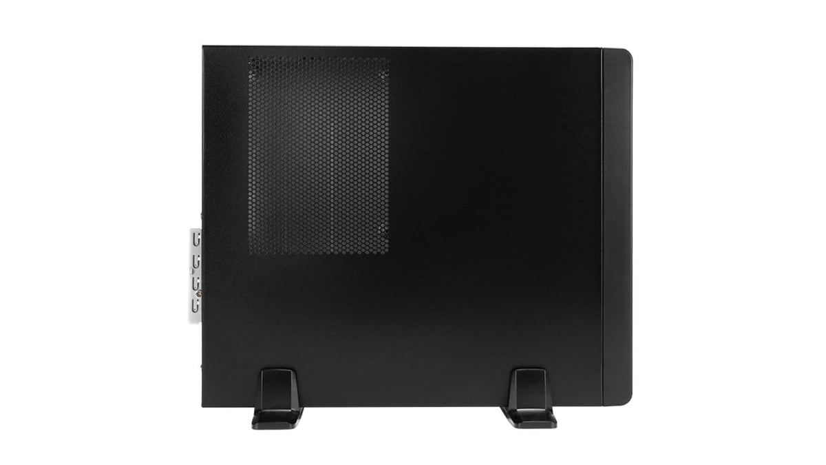InWin BL631 Slim Micro-ATX Mini-ITX Small Form Factor Desktop PC Case with 450W TFX Power Supply Pre-Installed, 11.5L, USB 3.0 Front Ports, 4 Expansion Slots, Black