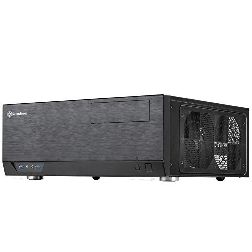 SilverStone Technology Grandia Series Aluminum HTPC Computer Case for ATX / SSI-CEB - Black (GD09B)