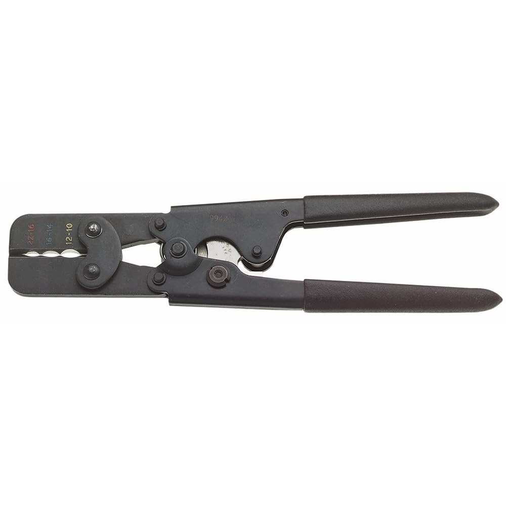 Klein Tools T1710 Ratcheting Crimp Tool, Made in USA, Compound Action Ratcheting Crimper-Insulated Terminals