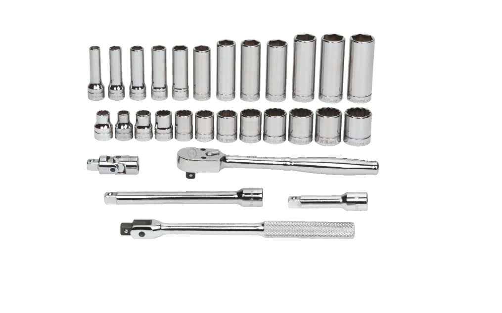 Williams WSB-23FTB 23-Piece 3/8-Inch Drive Socket and Drive Tool Set with Toolbox
