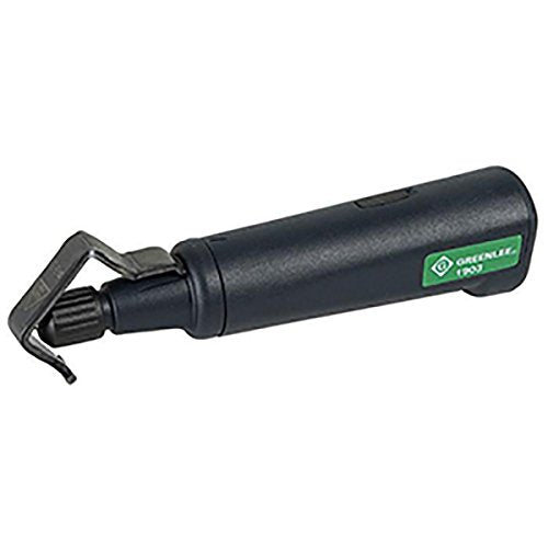 Greenlee 1903 7" Pocket Cable Stripping Tool with High-Carbon Steel Blade, 8 AWG - 1250 Kcmil | Greenlee 13544 Replacement Blades for Cable Stripping Tool 1903, 1-Pack