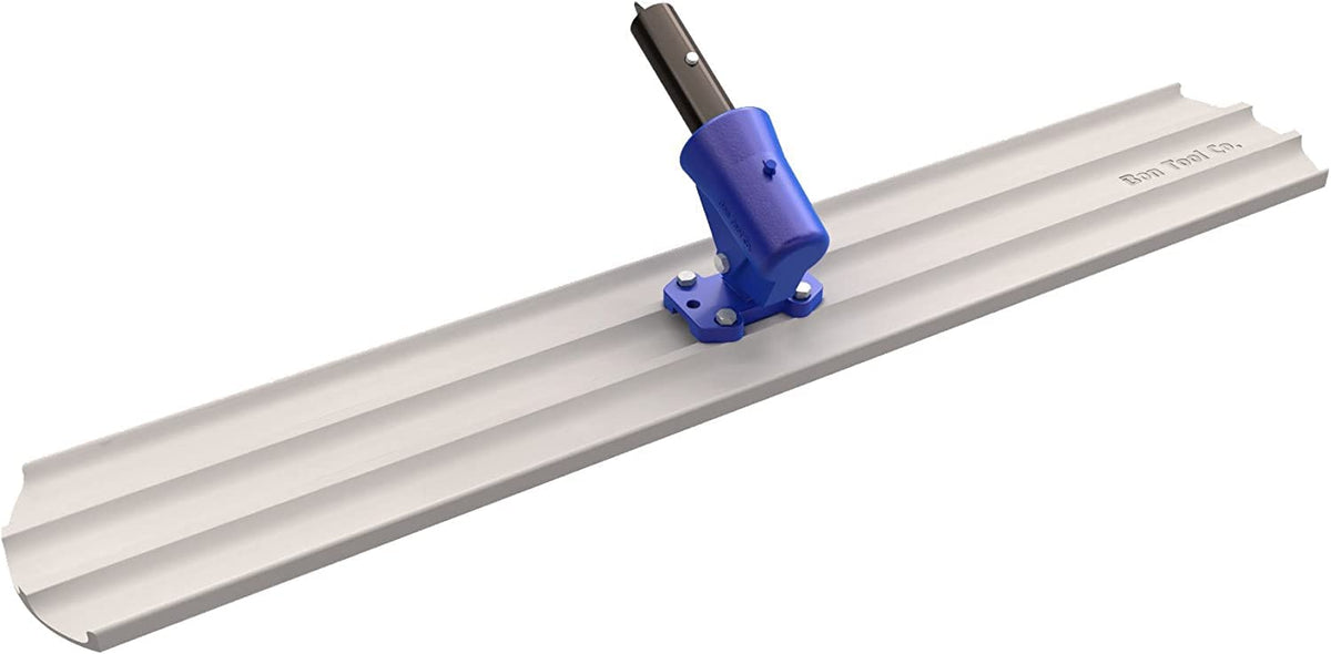 Bon Tool 82-422 Bull float - Magnesium 36-inch X 8-inch Round End - With Wormgear Bracket