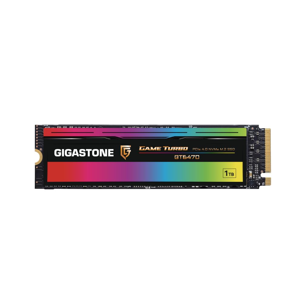 Gigastone 2TB Game Turbo PCIe Gen4x4 SSD (2-Pack) Up to 7,300MB/s with SLC Caching Gaming/PC/Desktop/Laptop 5-Year Warranty M.2 NVMe PCIe 4.0 2280 Internal Solid State Drive