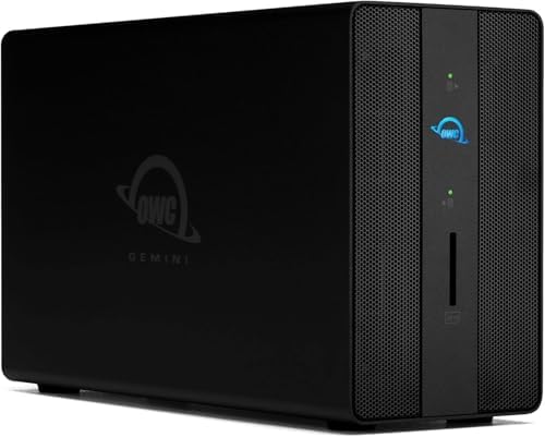 OWC Gemini 40TB Thunderbolt 40Gb/s Dock and Dual-Drive RAID Storage