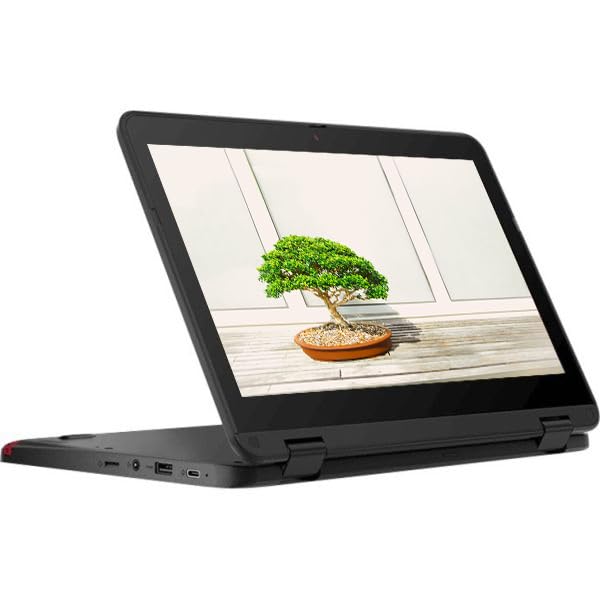 Lenovo 2024 Convertible 2-in-1 Lightweight Chromebook, 11” HD IPS Touchscreen, Intel Processor Up to 2.60GHz, 4GB Ram, 32GB SSD, Super-Fast WiFi, Chrome OS, Dale Black (Renewed)