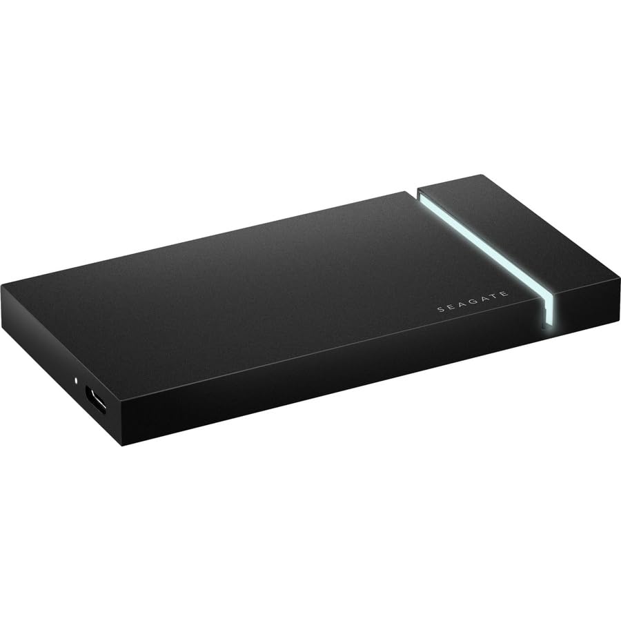 Seagate Firecuda Gaming SSD 2TB External Solid State Drive – USB-C USB 3.2 Gen 2x2 with NVMe for PC Laptop (STJP2000400)