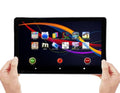 'The Care' Plus A Custom Silicone Cover - Over 100 Offline Games for Senior Citizens On A 10" Tablet with A Protective Non-Slip Cover