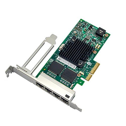 with Intel I350AM2 Chipset I350-T4 PCI-E X4 Quad RJ-45 Ethernet Network Card Adapter Controller NIC 10/100/1000Mbps