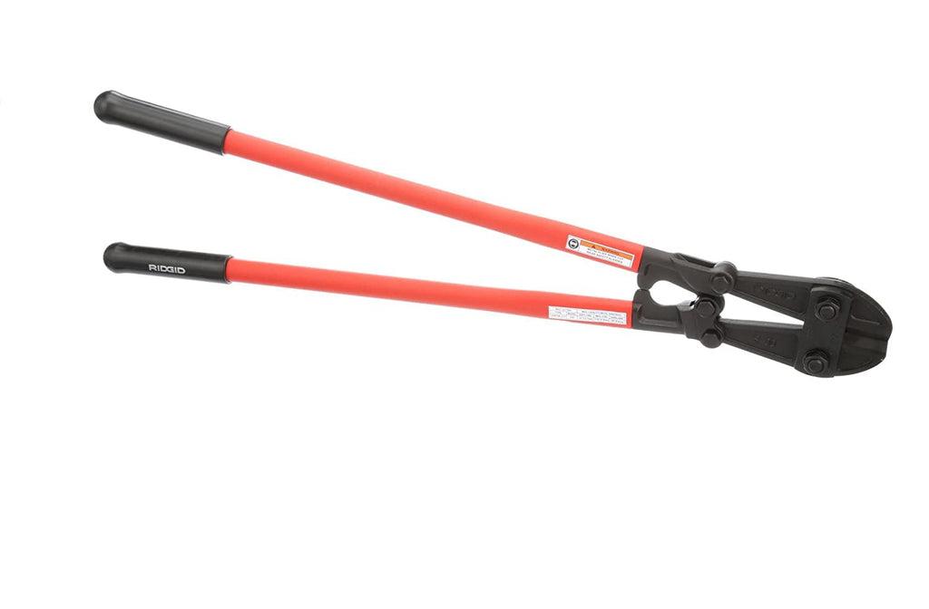 RIDGID 14228 Model S30 Heavy-Duty Bolt Cutter, 31”, Red & WORKPRO W017004A Bolt Cutter, Bi-Material Handle with Soft Rubber Grip, 14", Chrome Molybdenum Steel Blade