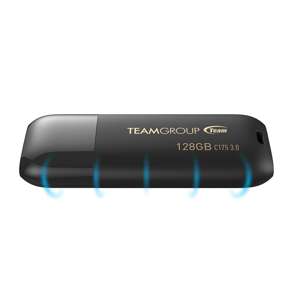 TEAMGROUP C175 1TB USB 3.2 Gen 1 (USB 3.1/3.0) Read 100MB/s Flash Thumb Drive, External Data Storage Memory Stick Compatible with Computer/Laptop/Desktop/PC Matte Black TC17531TBB01