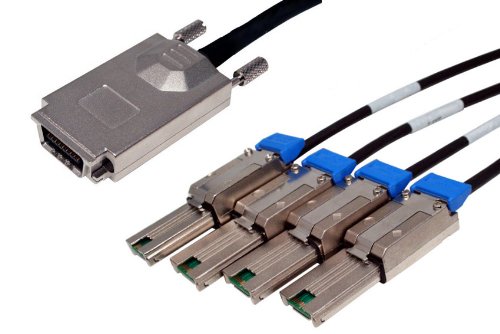 p/n C5256X4-3MT: 4X - Mini SAS x 4, 3 Meter, 4X w/Thumbscrews [Electronics]