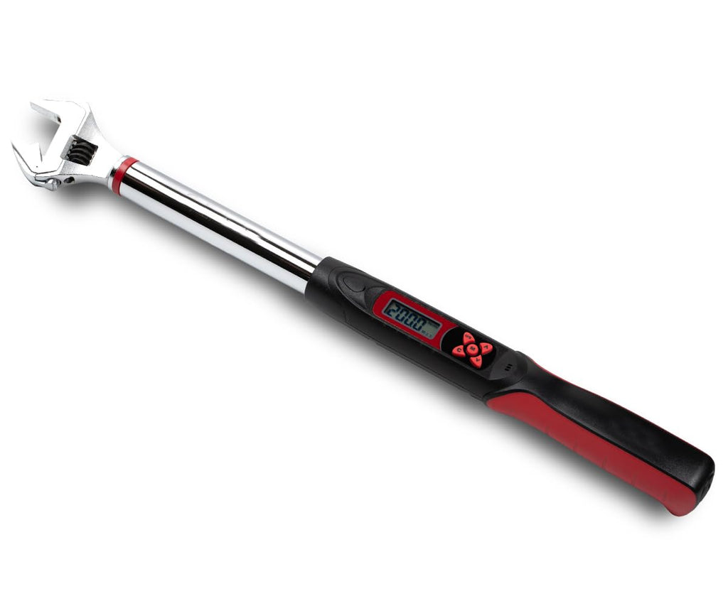 Tapha Tools 3/8 inch Flex-Head Digital Torque Wrench, 5-99.5 ft-lbs (6.8-135 N-m) Torque Range ±2% Accuracy, LED and Buzzer, Preset Memory, ISO 6789 Tested and Calibrated (DKF3N-T135BN)