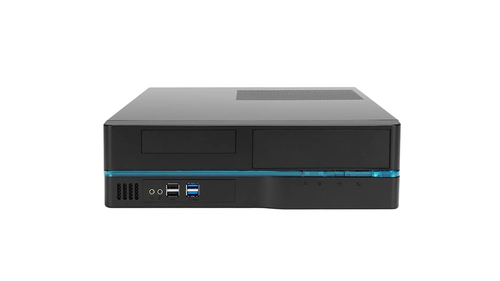 InWin BL631 Slim Micro-ATX Mini-ITX Small Form Factor Desktop PC Case with 450W TFX Power Supply Pre-Installed, 11.5L, USB 3.0 Front Ports, 4 Expansion Slots, Black