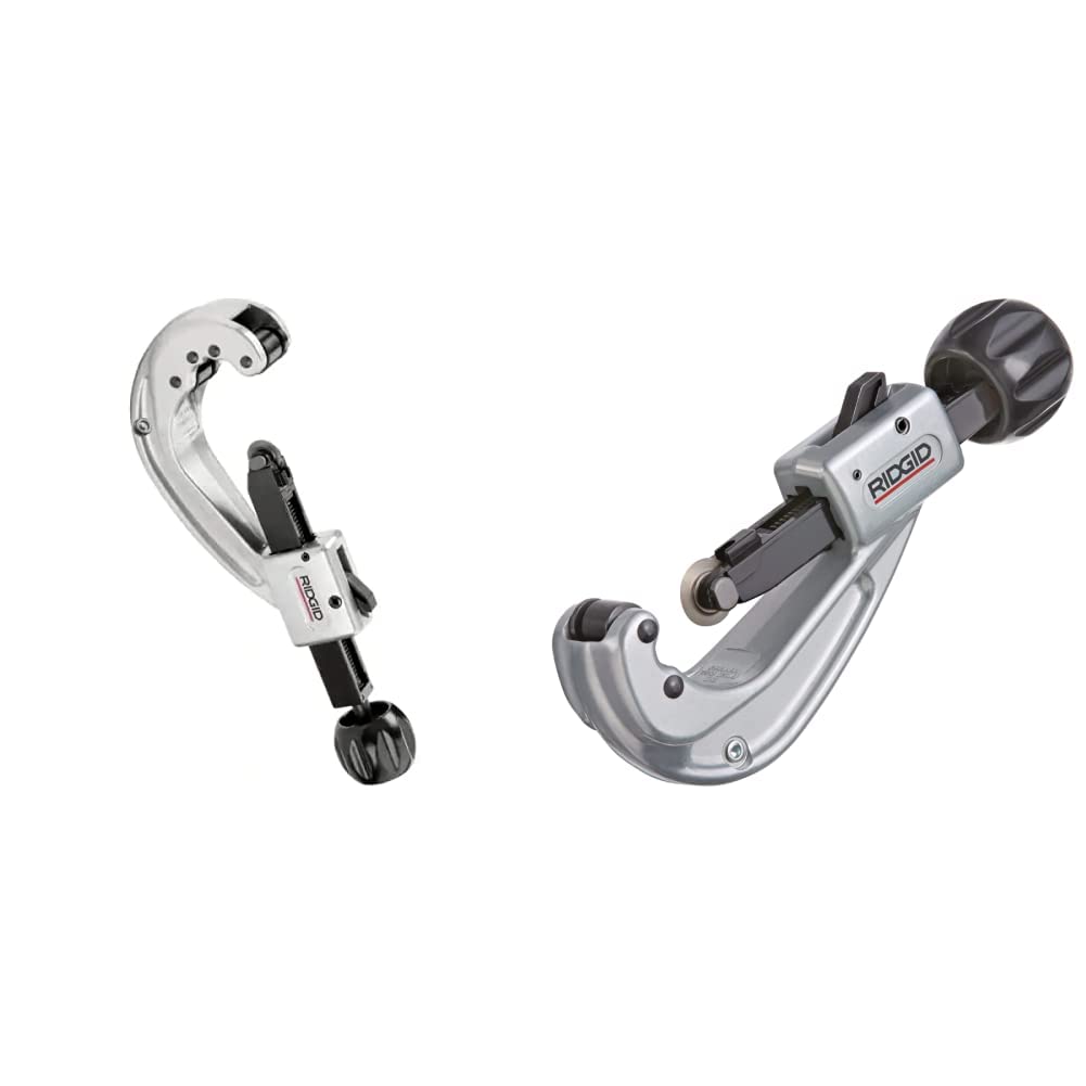 RIDGID 31642 Model 152 Quick-Acting Tubing Cutter (1/4-inch to 2-5/8-inch) + RIDGID 31100 Model 818 Aluminum Straight Pipe Wrench (18-inch)