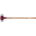 Halder Simplex Sledgehammer 80mm – Soft Metal Inserts, Cast Iron Housing with Protection Sleeve, Varnished Hickory Handle, Heat-Resistant Non-Sparking Assembly & Straightening Sledge – 3009.080